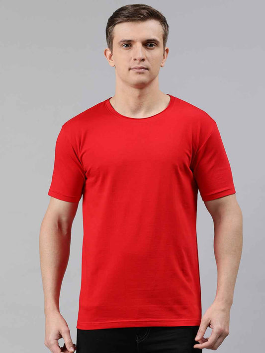 Solid Elastic Anti-dust tshirt for men