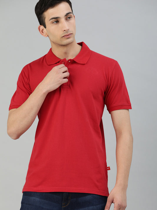 Unsully Men's Solid Polo T-Shirt Cotton