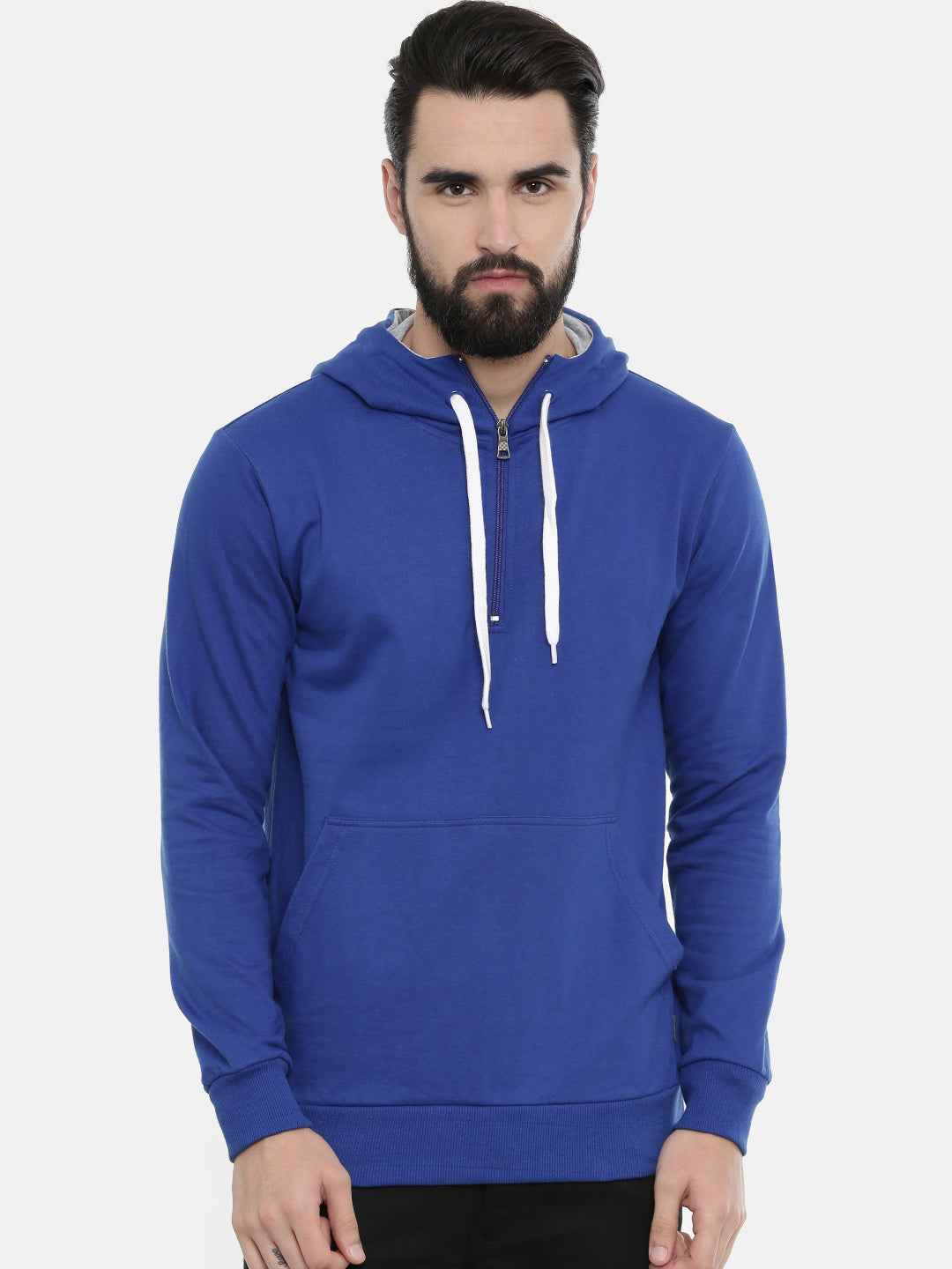 Unsully Men's Half Zip Hooded Sweatshirt