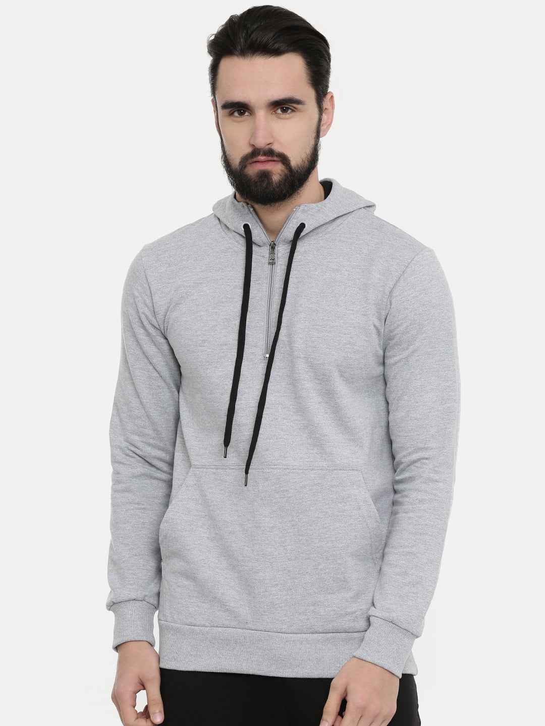 Unsully Men's Half Zip Hooded Sweatshirt