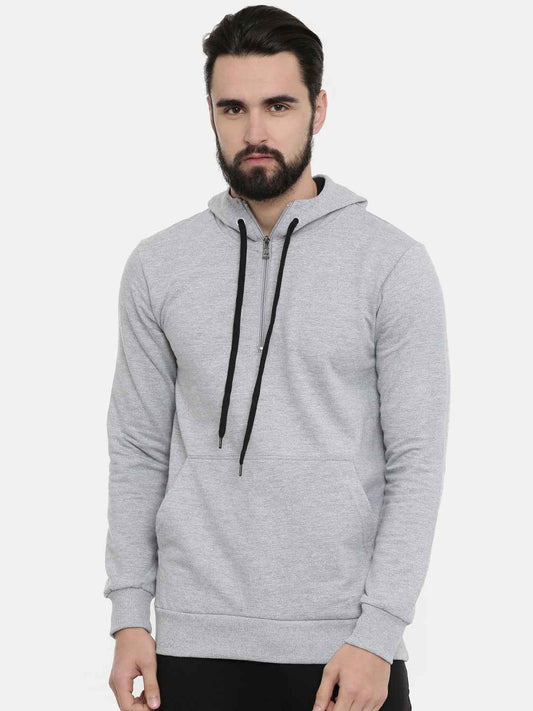 Unsully Men's Half Zip Hooded Sweatshirt