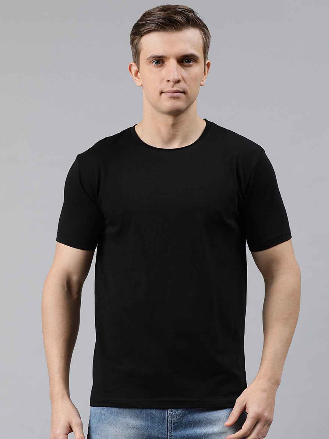Solid Elastic Anti-dust tshirt for men