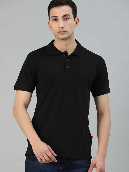 Unsully Men's Solid Polo T-Shirt