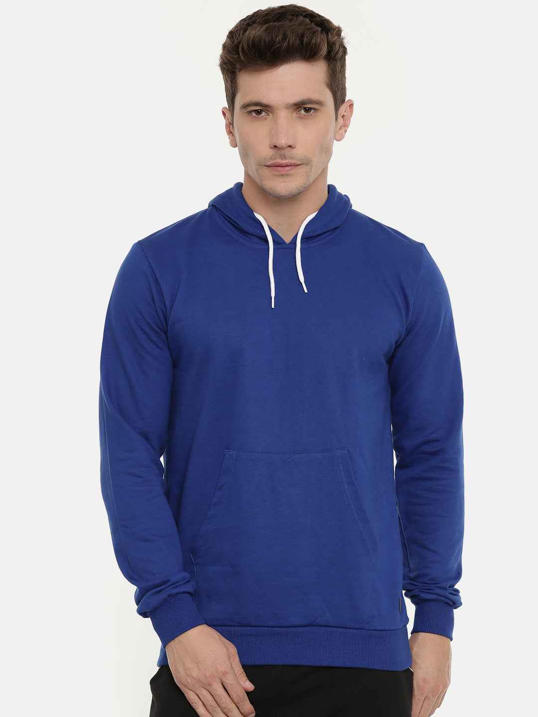 Unsully Men's Solid Hooded Sweatshirt