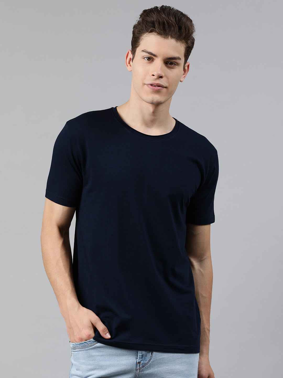 Solid Elastic Anti-dust tshirt for men