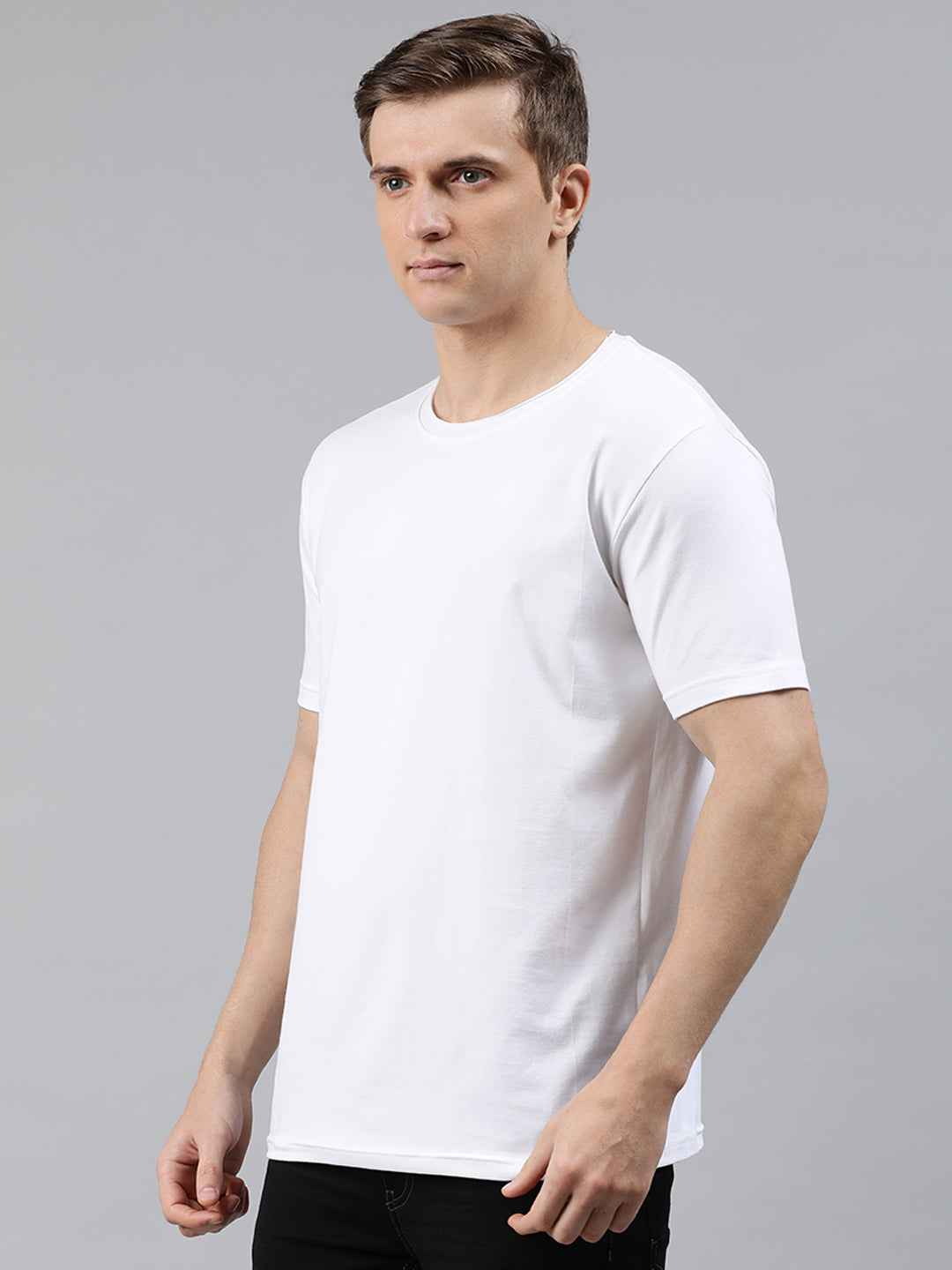 Solid Elastic Anti-dust tshirt for men