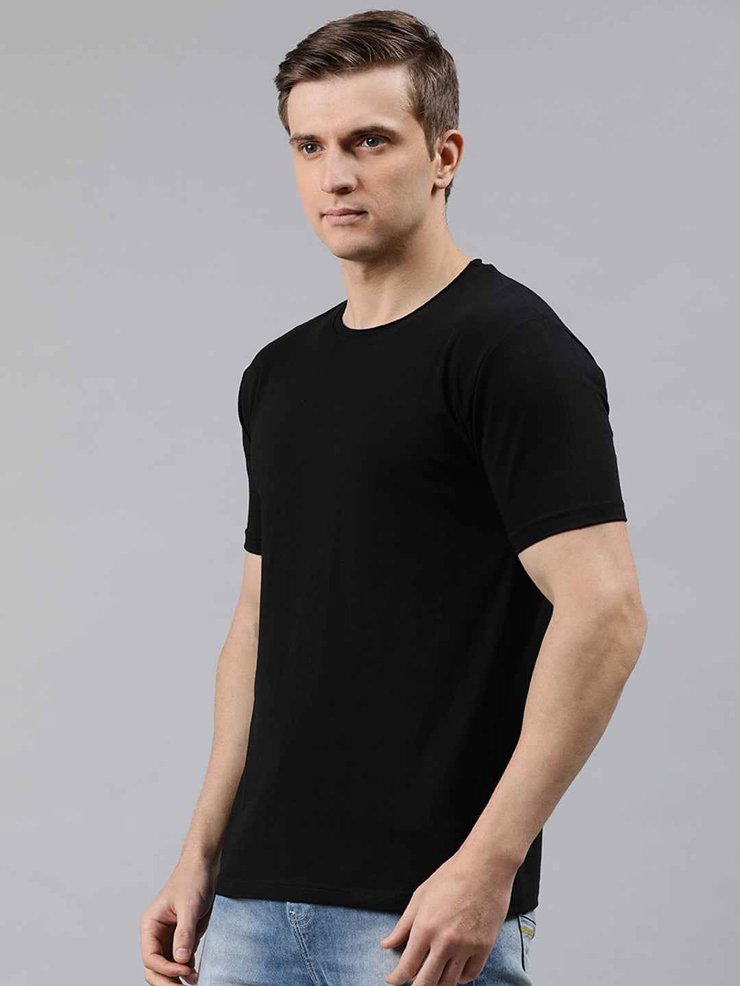 Solid Elastic Anti-dust tshirt for men