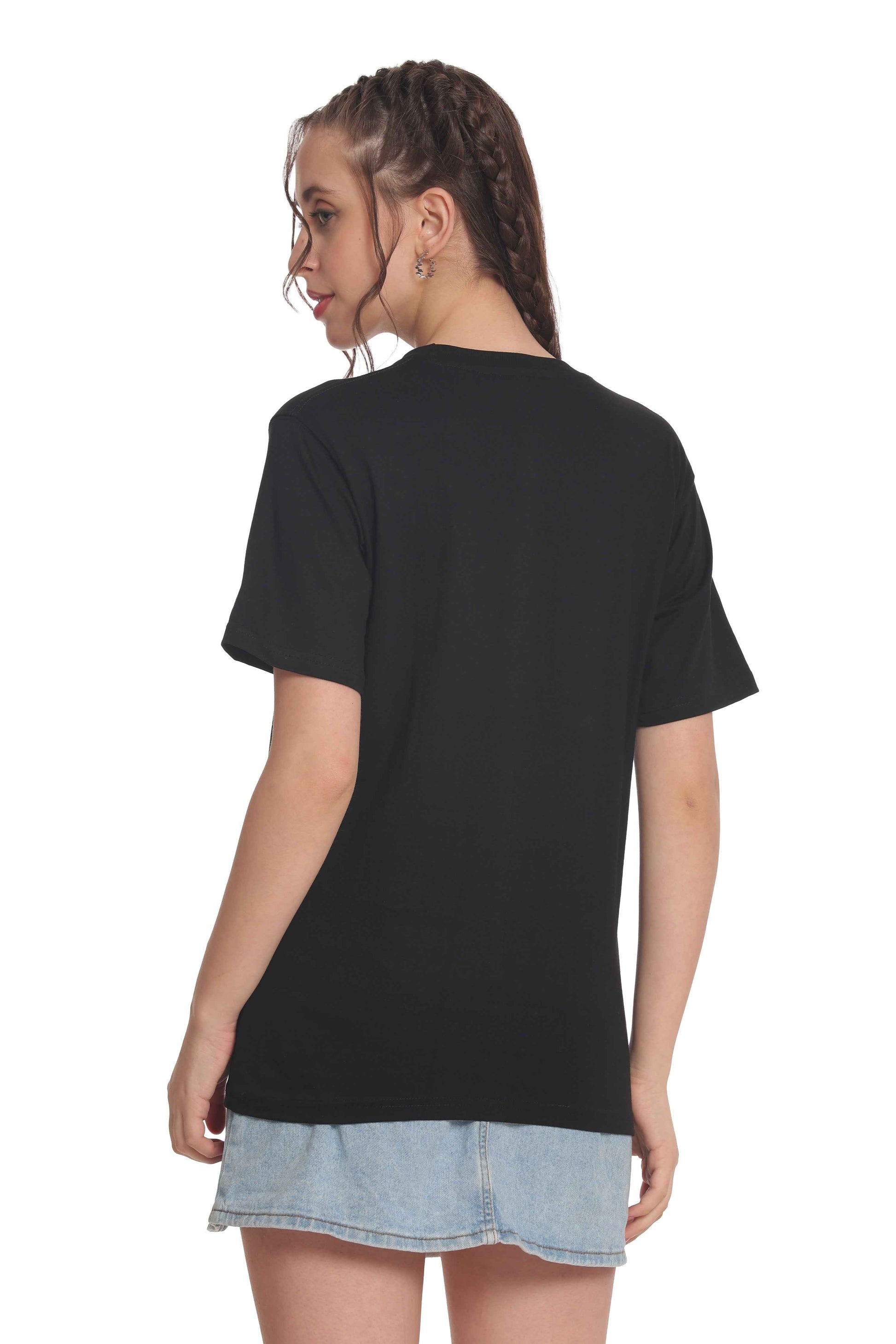 Women’s Solid Round Neck Regular Fit Half Sleeve Cotton T-Shirt