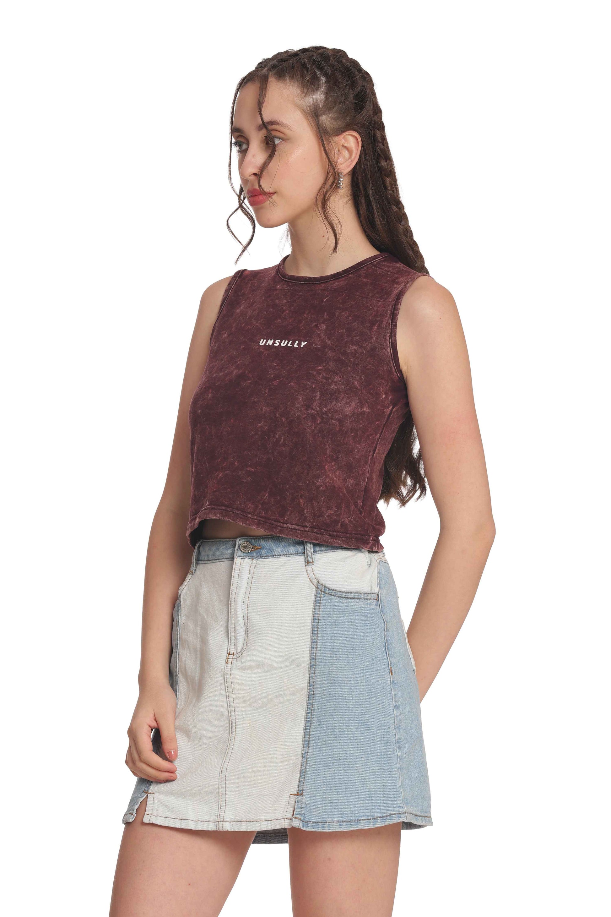 Women’s & Crop Tops Sleeveless Casual, Streetwear T-Shirts for Girls & Women