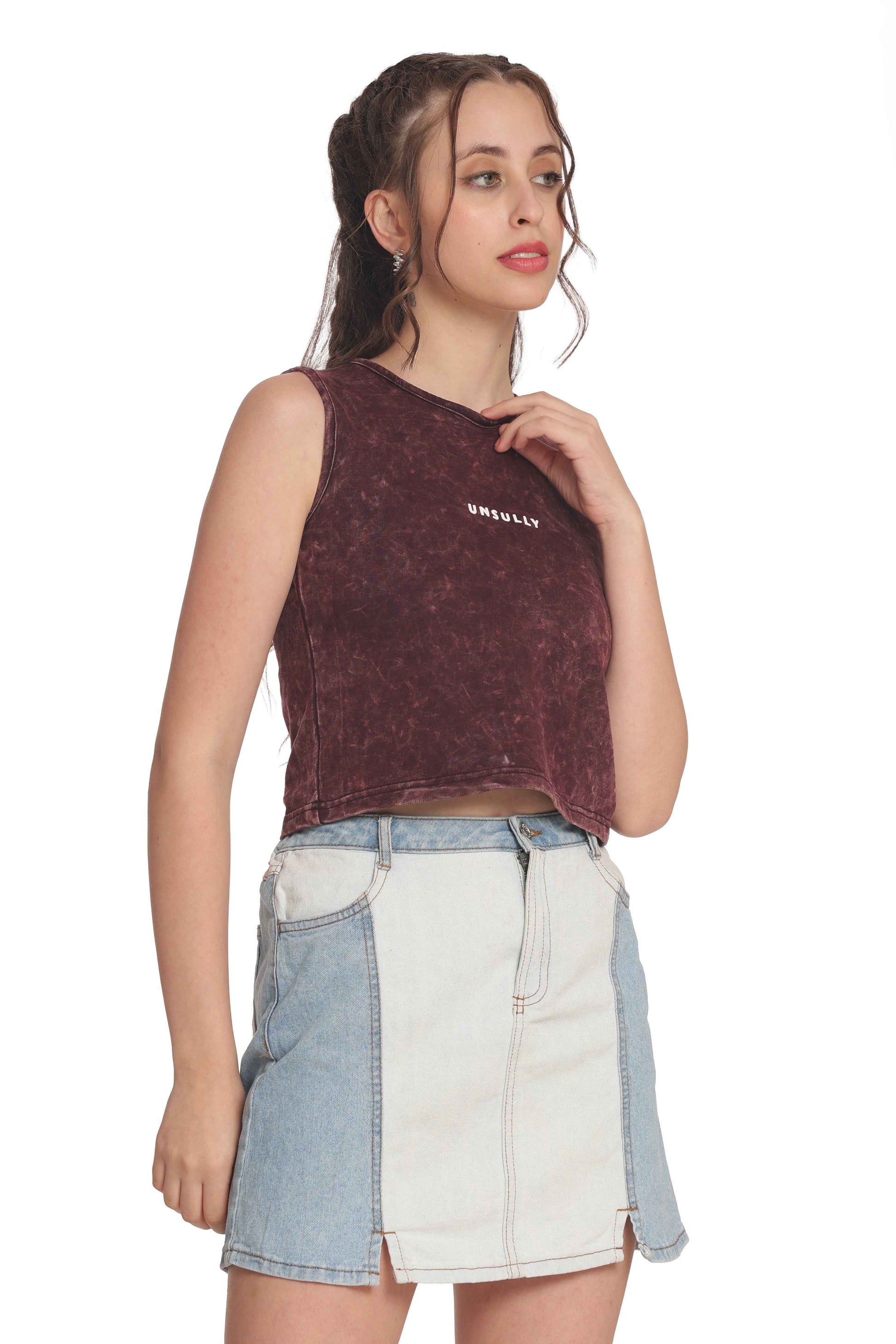 Women’s & Crop Tops Sleeveless Casual, Streetwear T-Shirts for Girls & Women