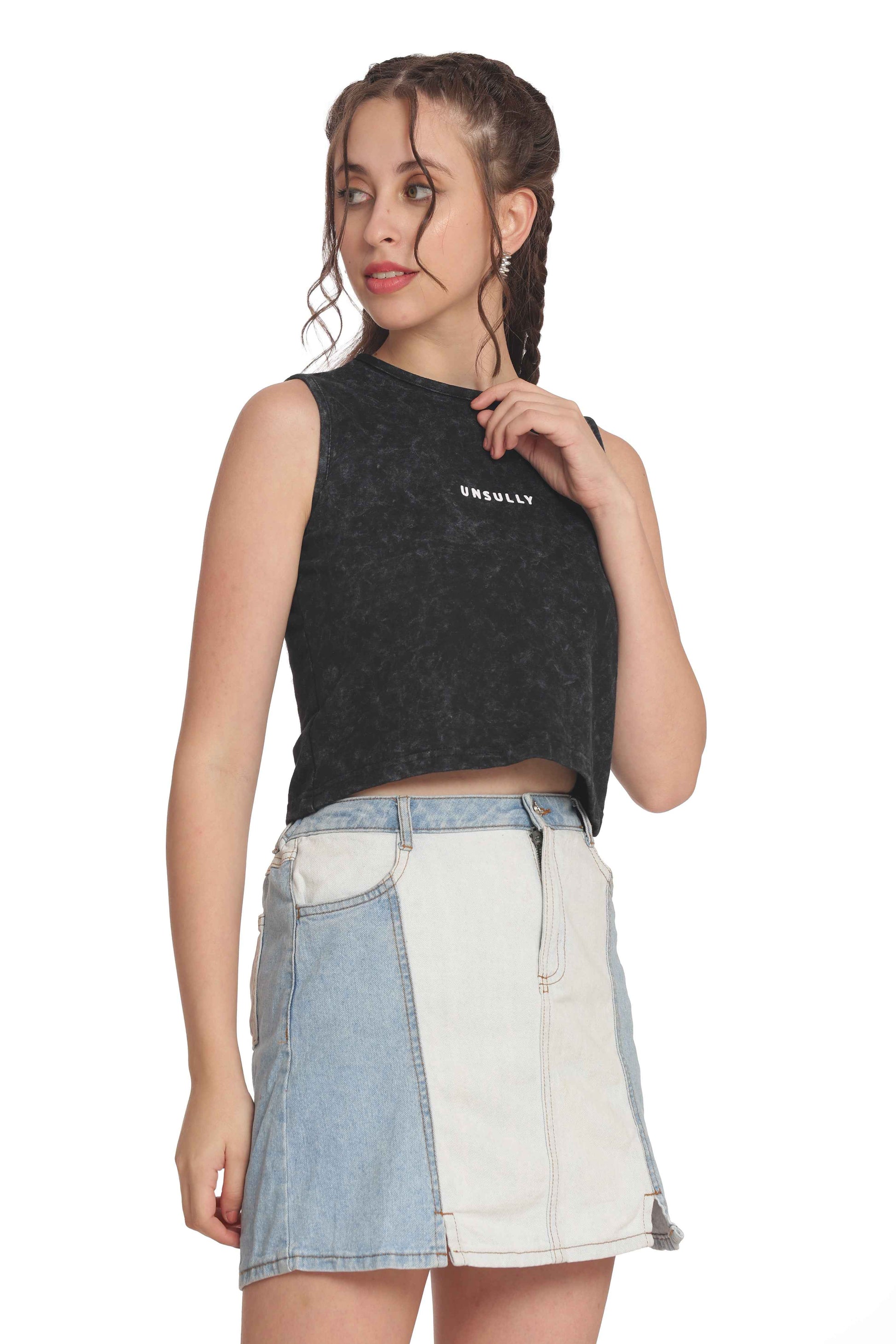 Women’s & Crop Tops Sleeveless Casual, Streetwear T-Shirts for Girls & Women