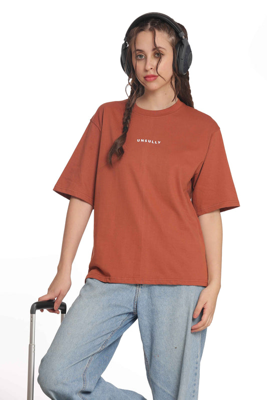 Women’s Oversized T-Shirt |  Solid &  Baggy Fit Top for Girls & Women