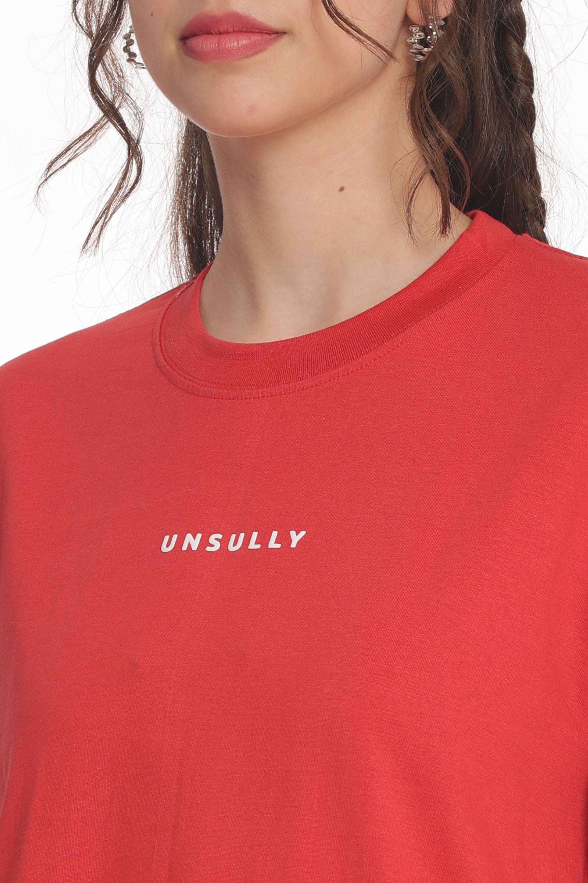 Women’s Oversized T-Shirt | Solid & Baggy Fit Top for Girls & Women