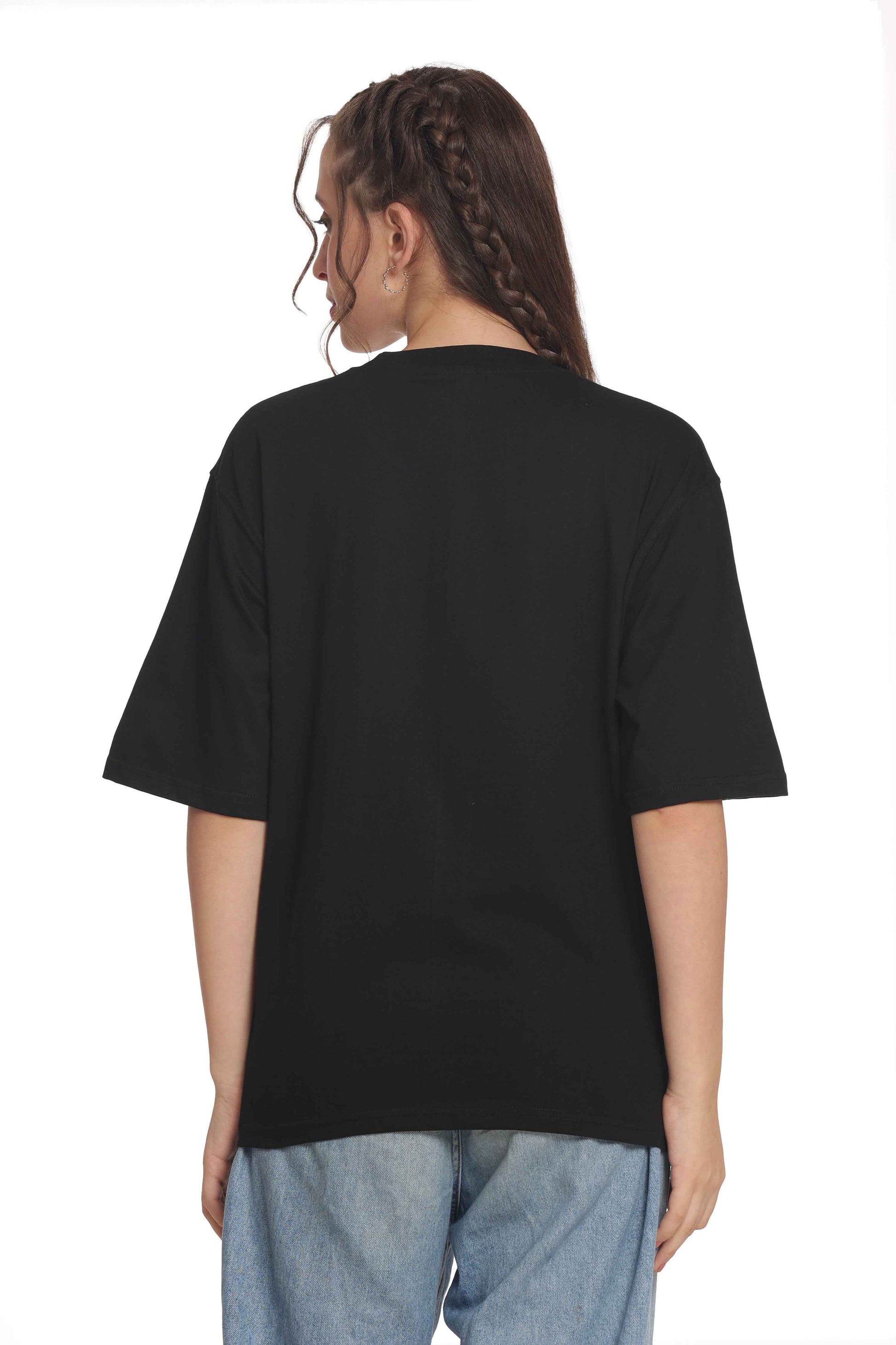 Women’s Oversized T-Shirt | Solid & Baggy Fit Top for Girls & Women