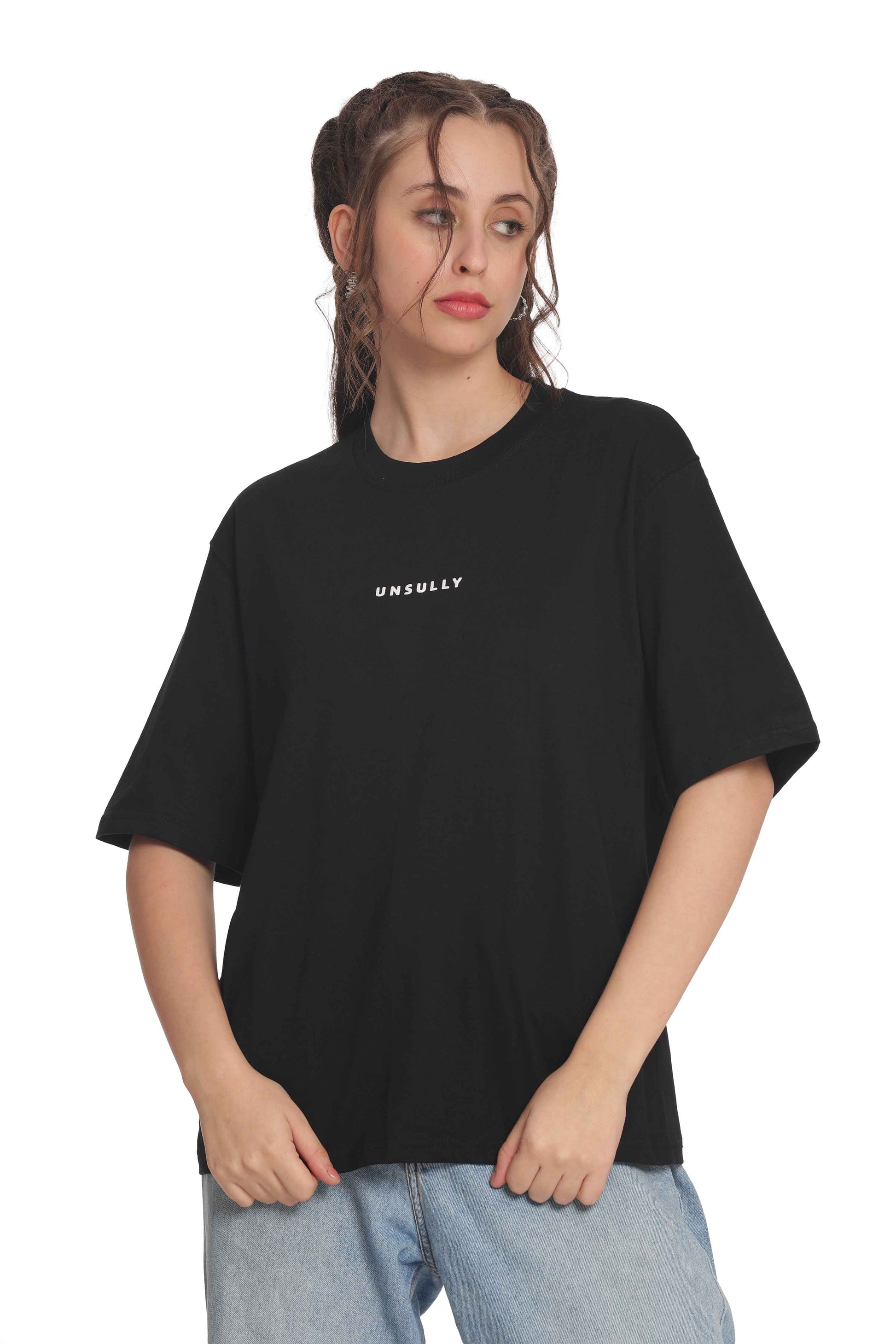 Women’s Oversized T-Shirt | Solid & Baggy Fit Top for Girls & Women
