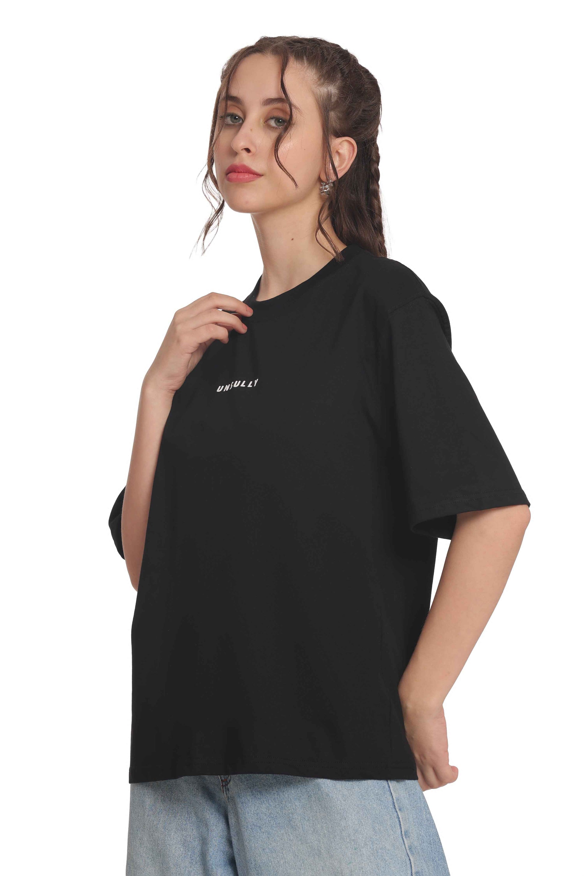 Women’s Oversized T-Shirt | Solid & Baggy Fit Top for Girls & Women