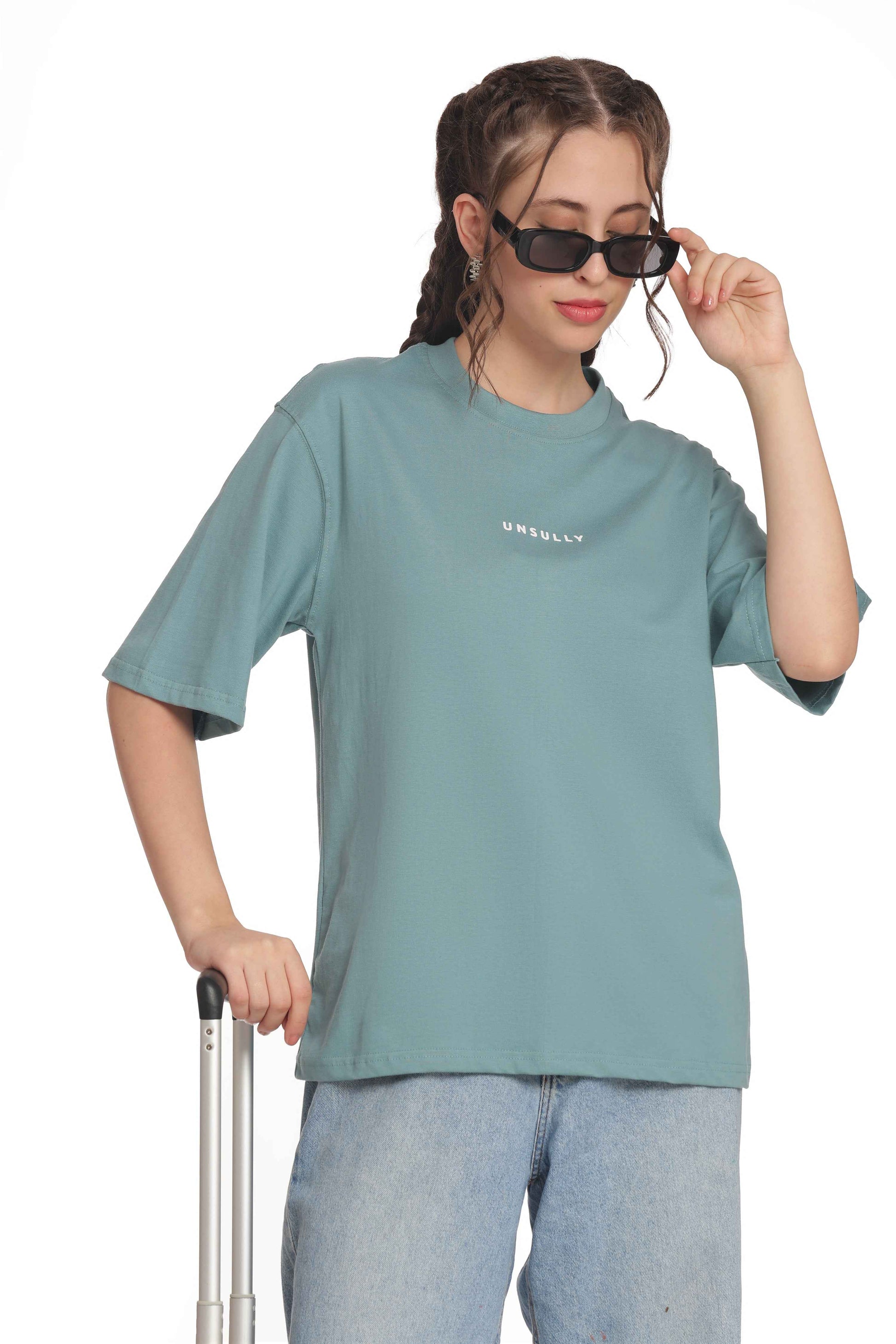 Women’s Oversized T-Shirt | Solid & Baggy Fit Top for Girls & Women