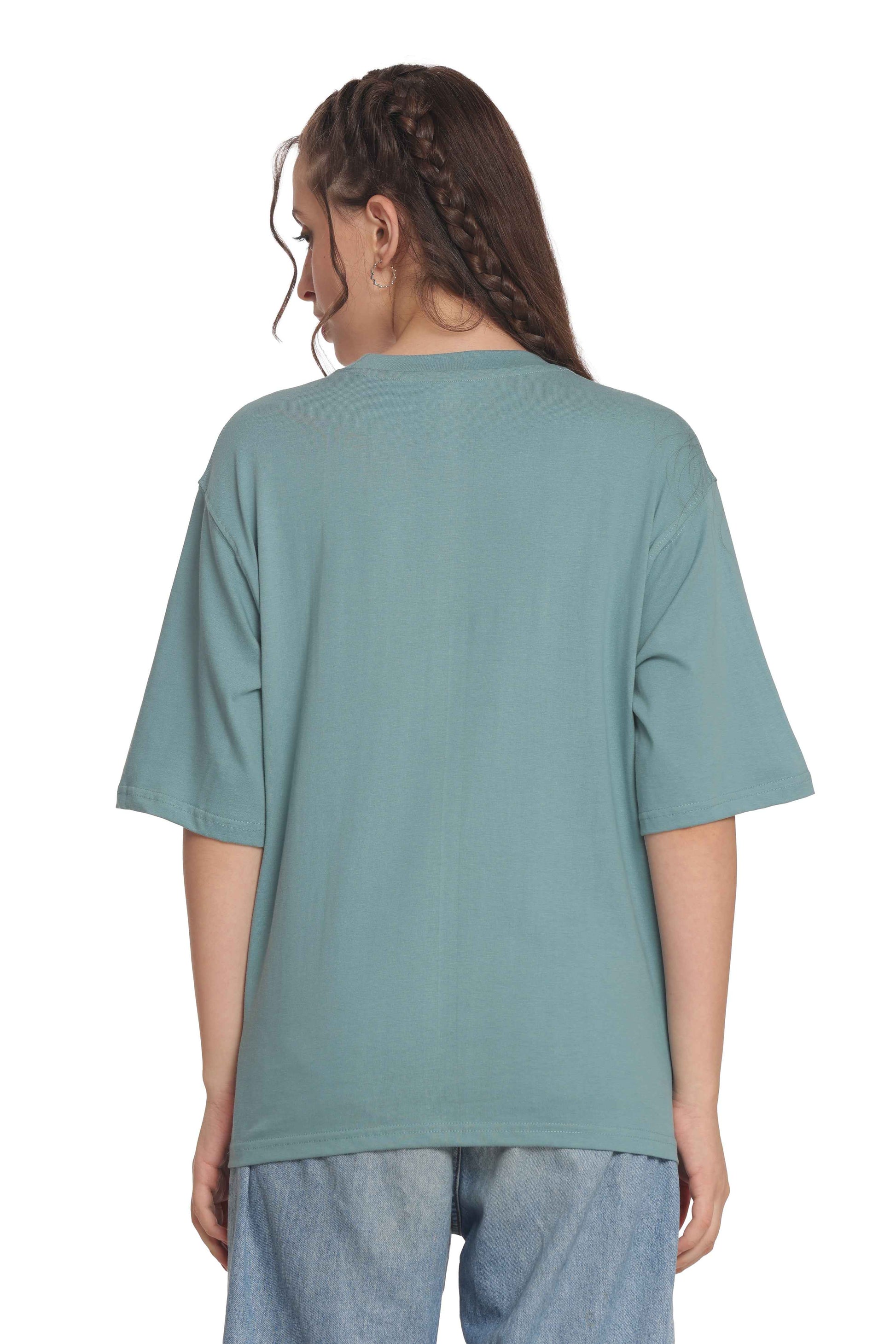 Women’s Oversized T-Shirt | Solid & Baggy Fit Top for Girls & Women