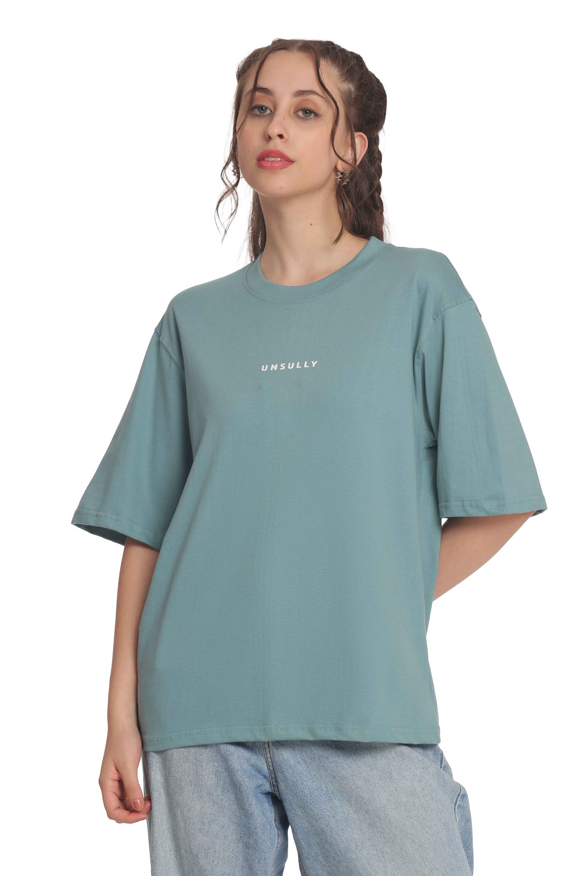 Women’s Oversized T-Shirt | Solid & Baggy Fit Top for Girls & Women