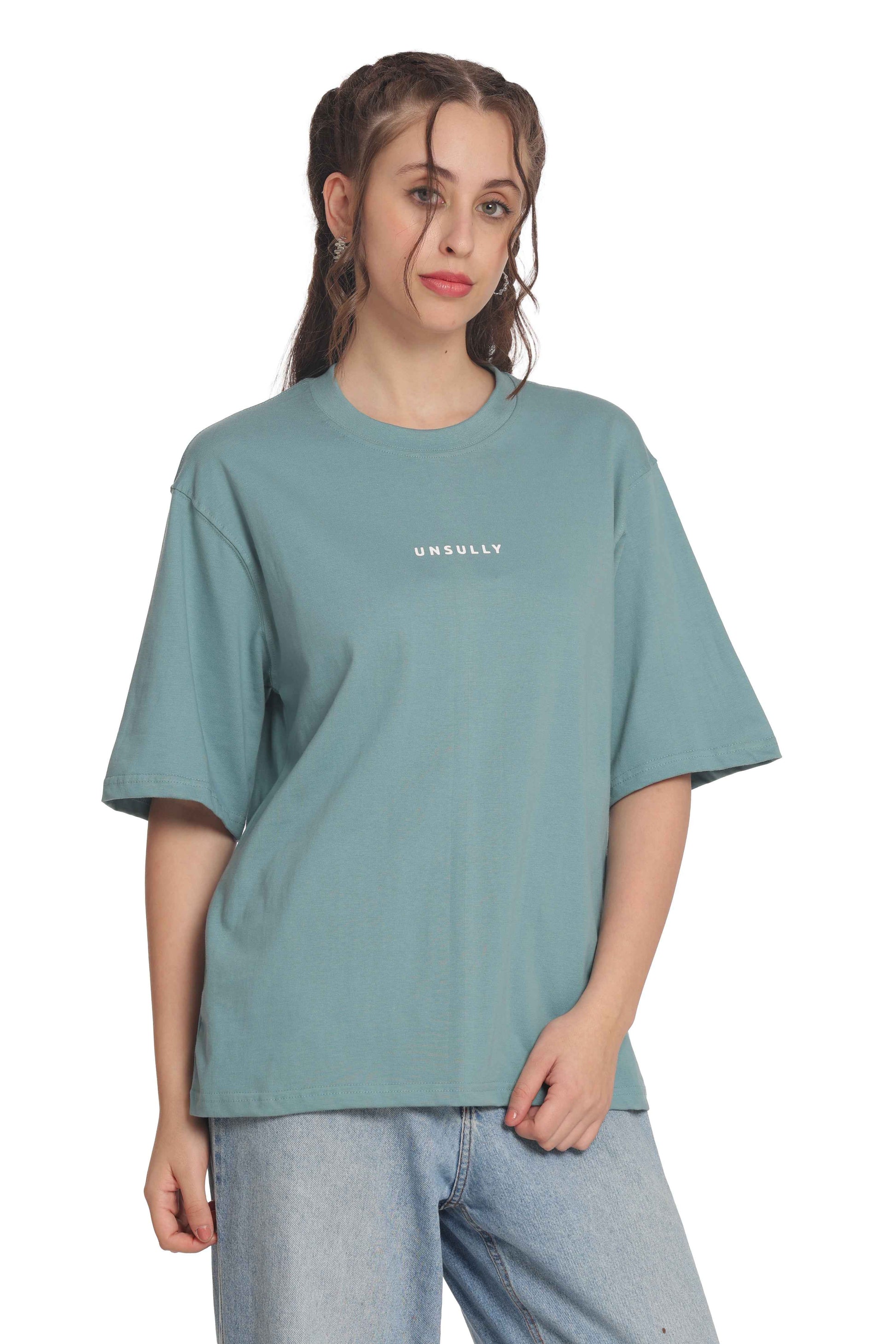 Women’s Oversized T-Shirt | Solid & Baggy Fit Top for Girls & Women
