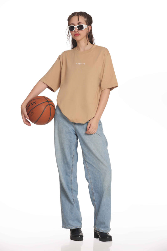 Women’s Oversized T-Shirt |  Solid &  Baggy Fit Top for Girls & Women