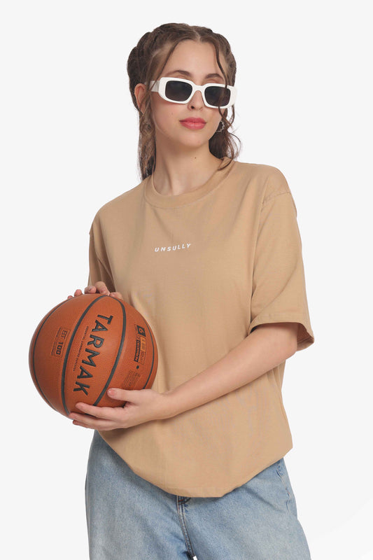 Women’s Oversized T-Shirt |  Solid &  Baggy Fit Top for Girls & Women