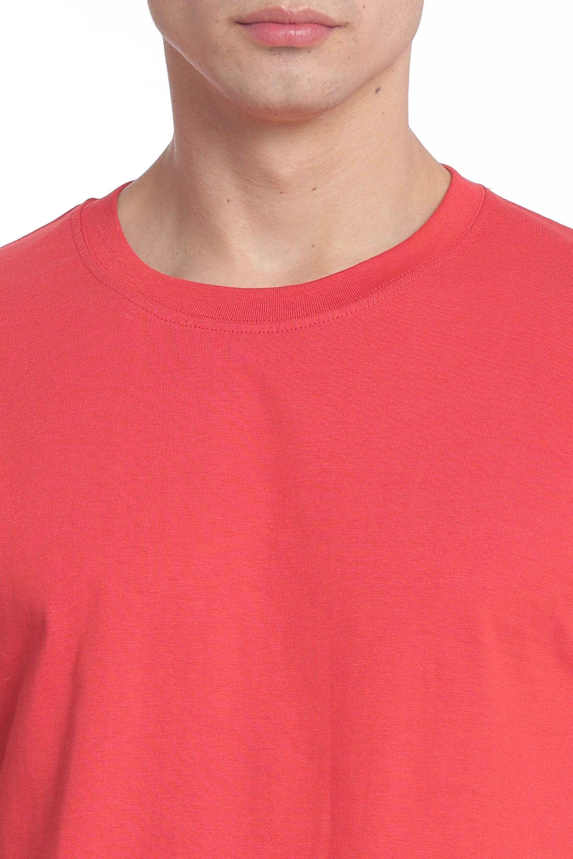 Men’s Cotton Regular Fit Solid Crew Neck T-Shirt