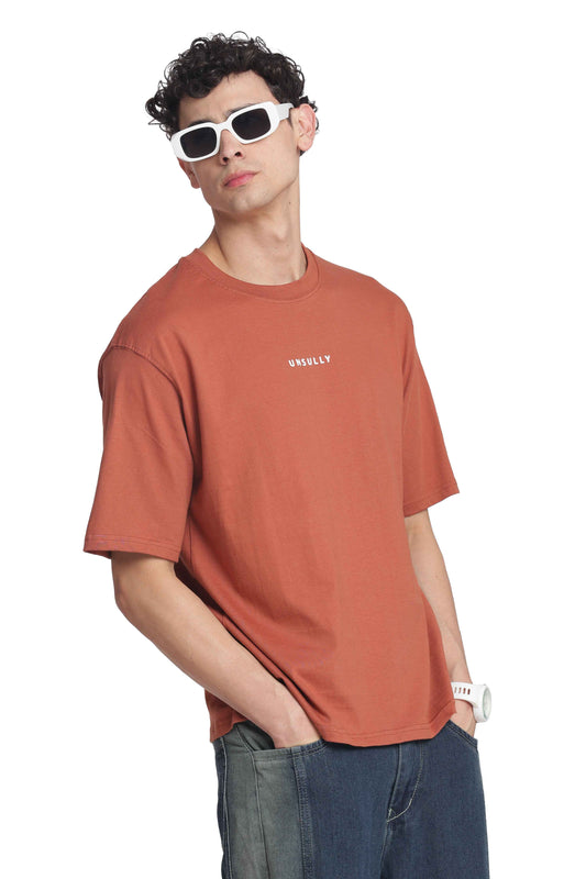 Oversized Baggy Fit Drop Shoulder  Round Neck  T-Shirt for Men | Casual Loose Core Streetwear