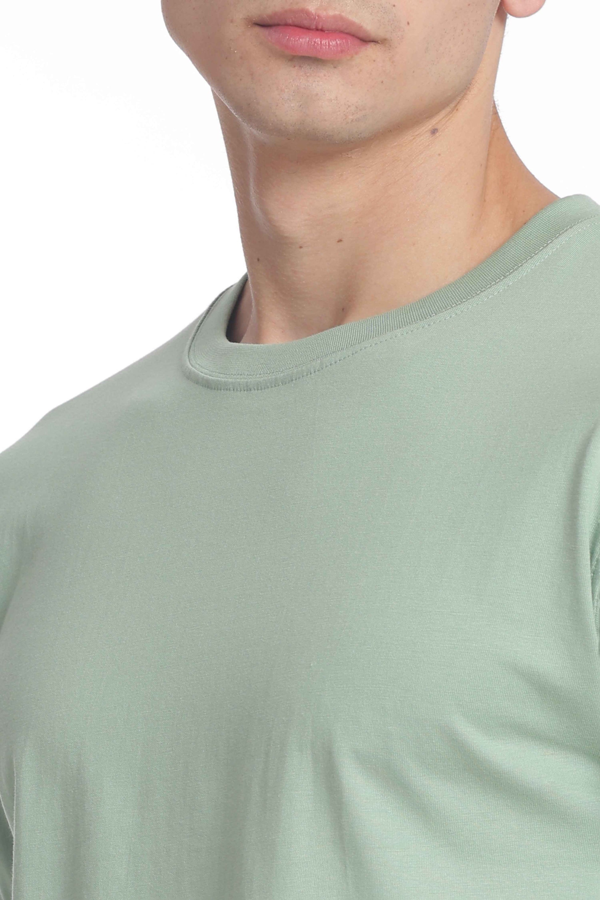 Men’s Cotton Regular Fit Solid Crew Neck T-Shirt