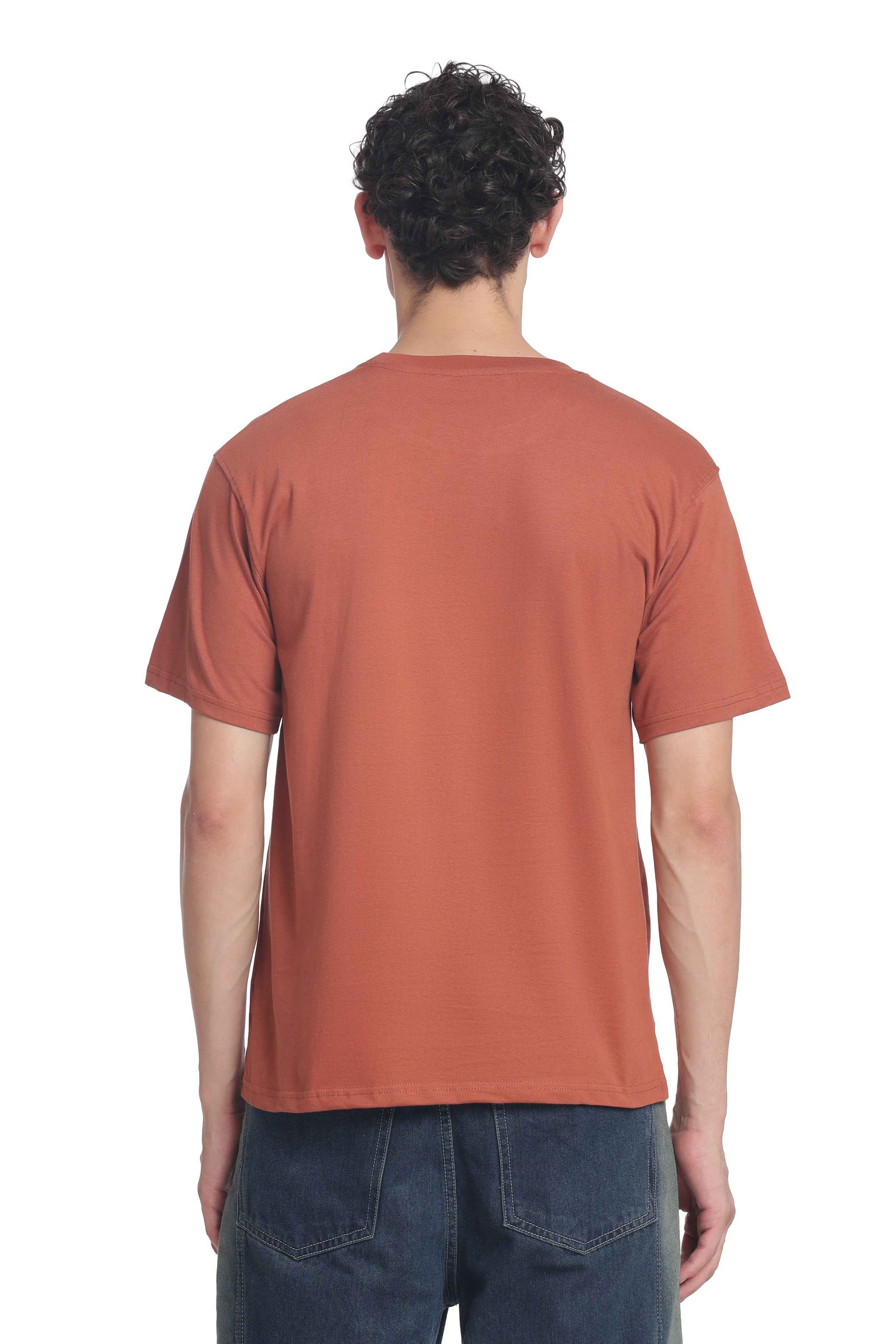 Men’s Cotton Regular Fit Solid Crew Neck T-Shirt