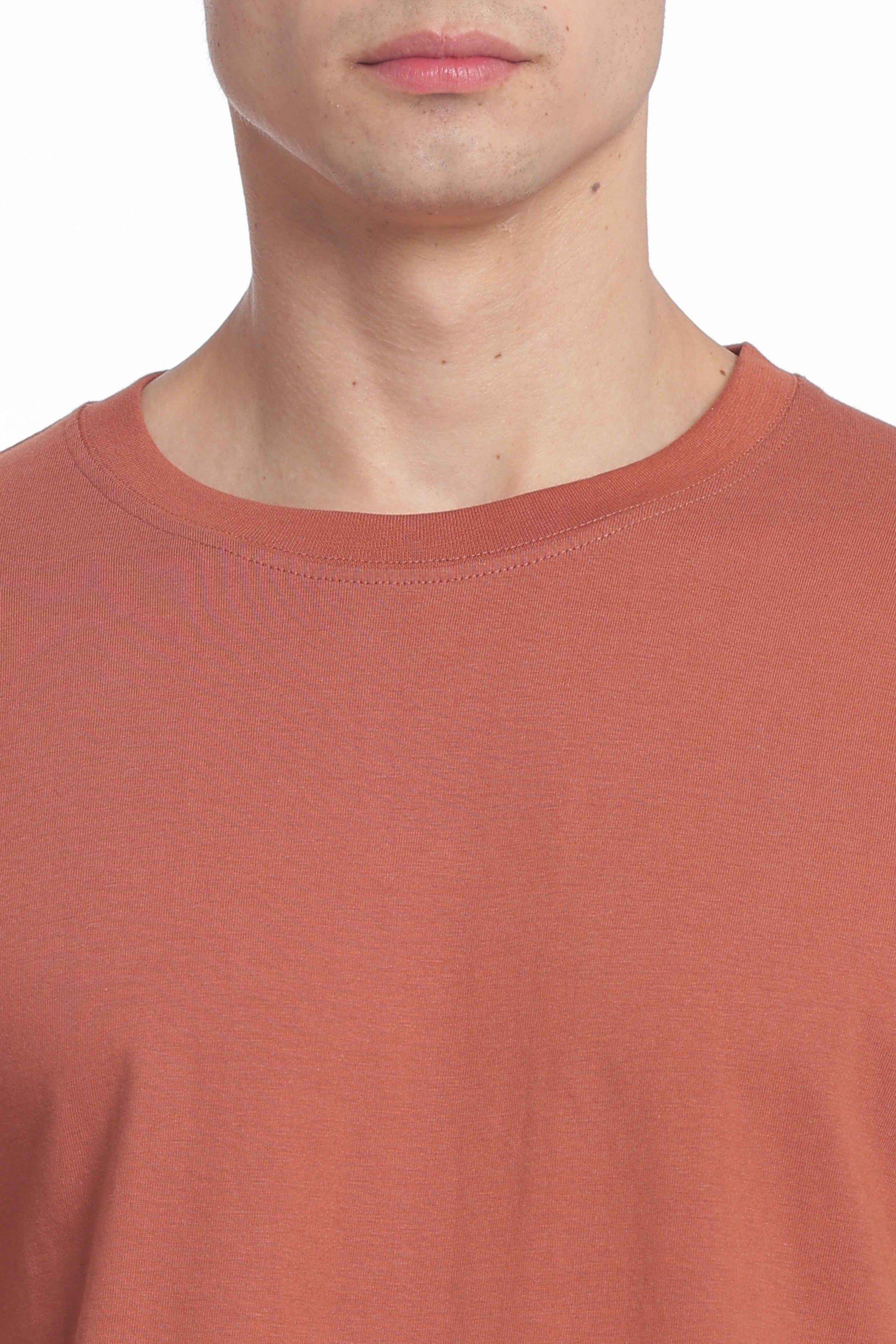 Men’s Cotton Regular Fit Solid Crew Neck T-Shirt