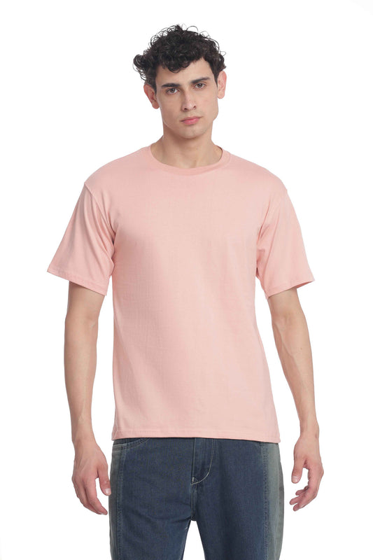 Men’s Cotton Regular Fit Solid Crew Neck T-Shirt
