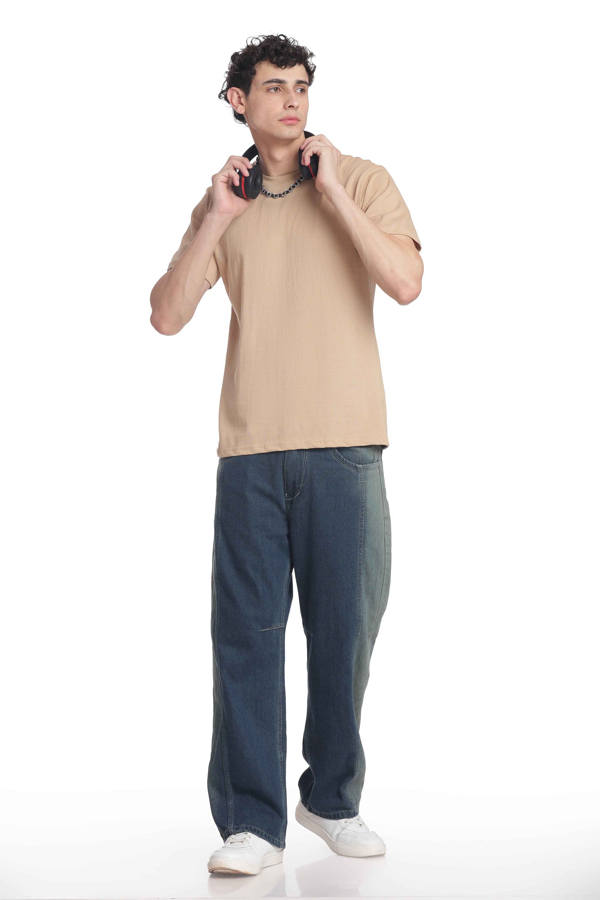 Men’s Cotton Regular Fit Solid Crew Neck T-Shirt