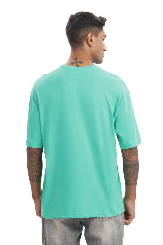 Solid Mint green Oversized T-shirt