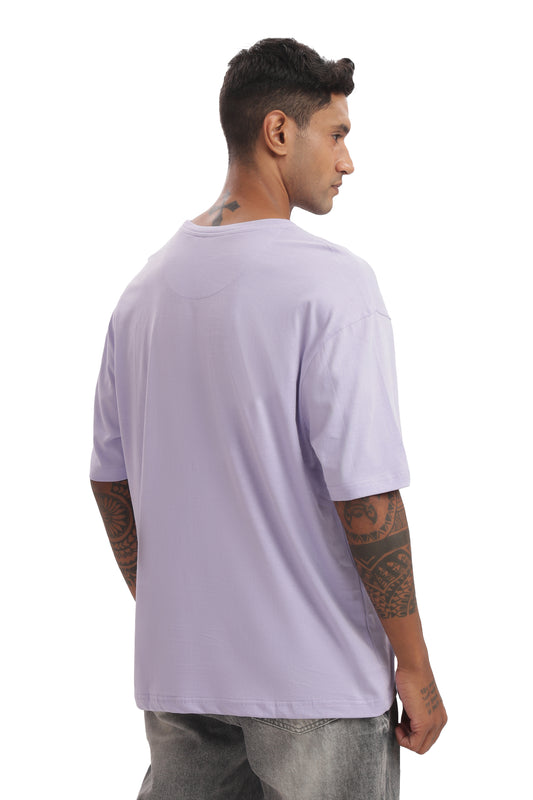 Solid Lavender Oversized T-shirt
