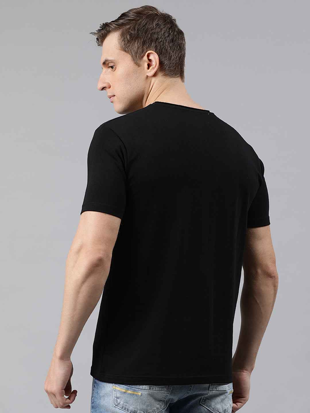 Solid Elastic Anti-dust tshirt for men