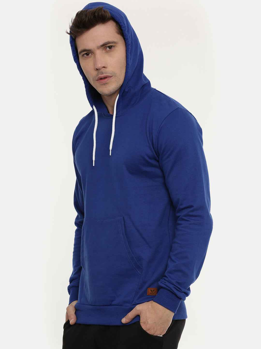 Unsully Men's Solid Hooded Sweatshirt