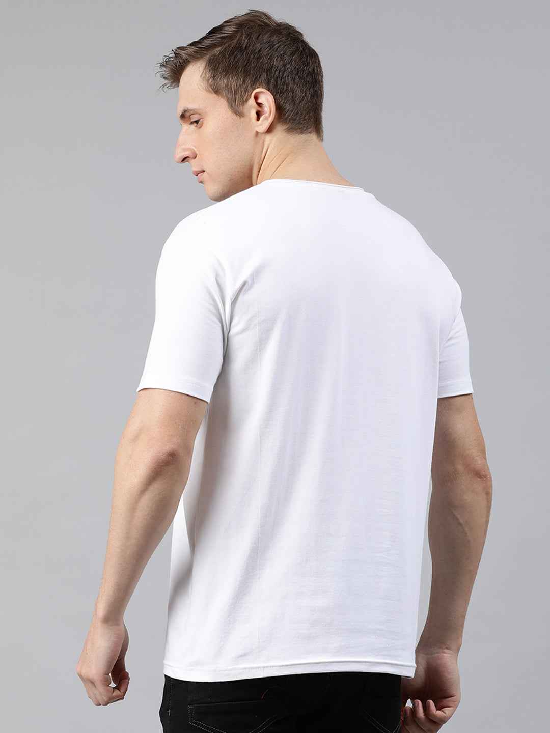 Solid Elastic Anti-dust tshirt for men