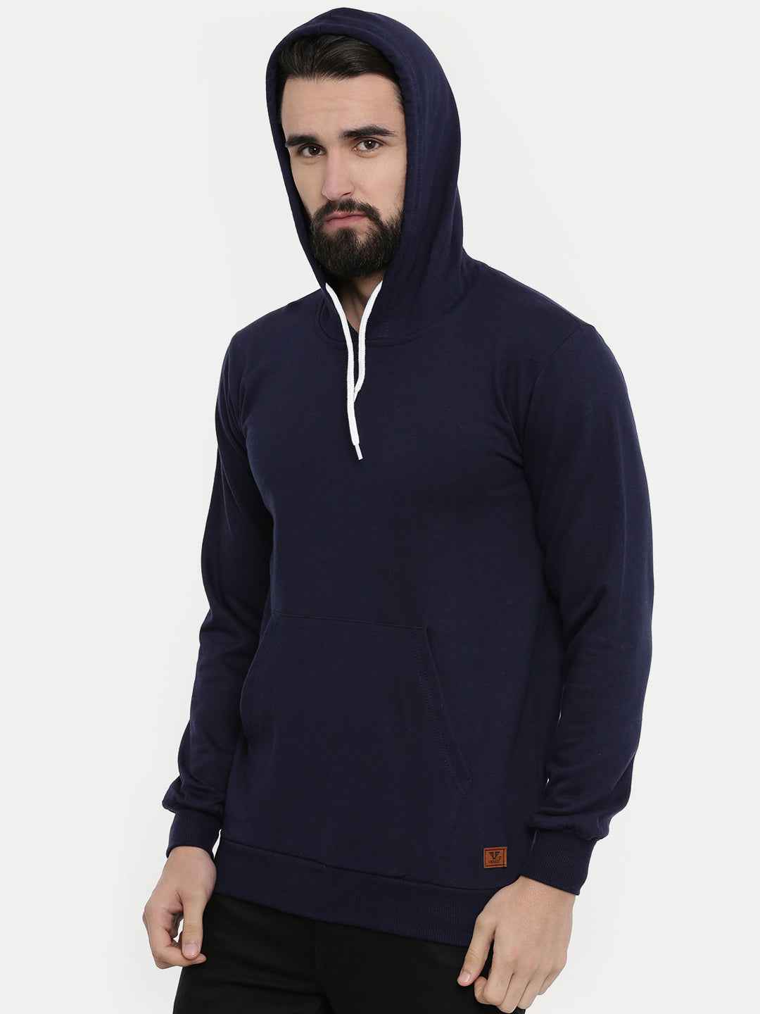 Unsully Men's Solid Hooded Sweatshirt