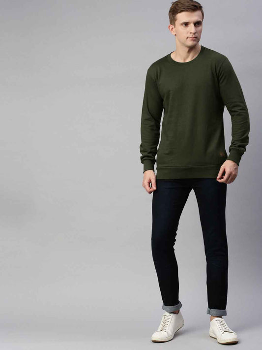 Unsully Men's Solid Sweatshirt