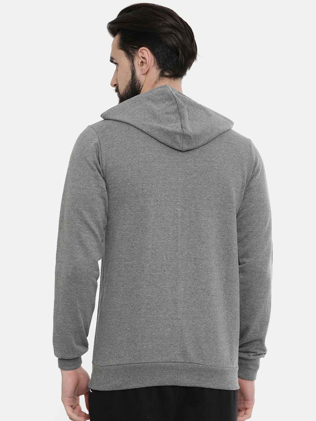 Unsully Men's Solid Hooded Sweatshirt