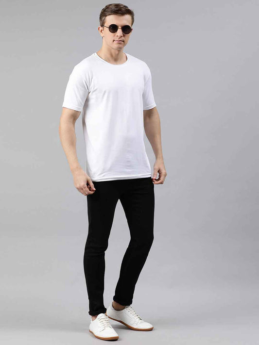 Solid Elastic Anti-dust tshirt for men