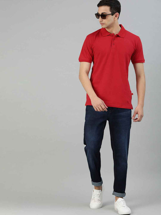 Unsully Men's Solid Polo T-Shirt