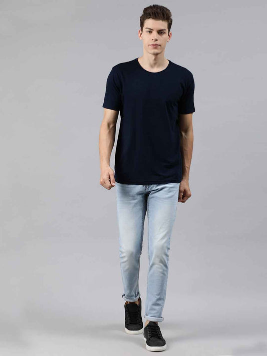 Solid Elastic Anti-dust tshirt for men