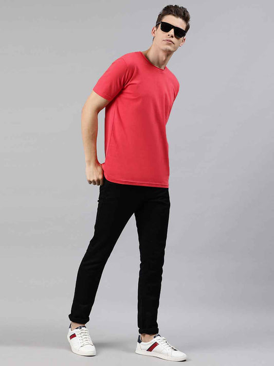 Solid Elastic Anti-dust tshirt for men