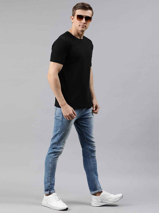 Solid Elastic Anti-dust tshirt for men