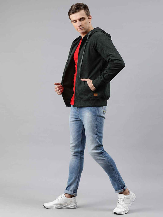 Unsully Men's Cotton Hooded Sweatshirt