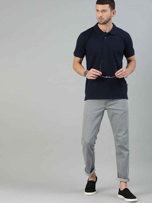 Unsully Men's Solid Polo T-Shirt