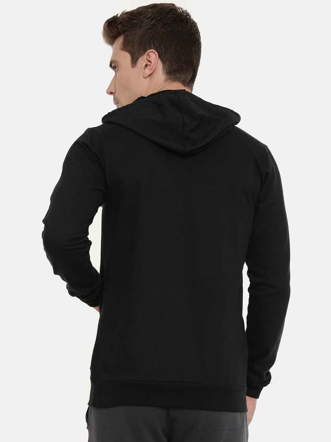 Unsully Men's Solid Hooded Sweatshirt