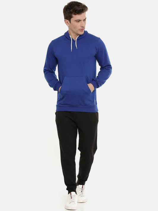 Unsully Men's Solid Hooded Sweatshirt
